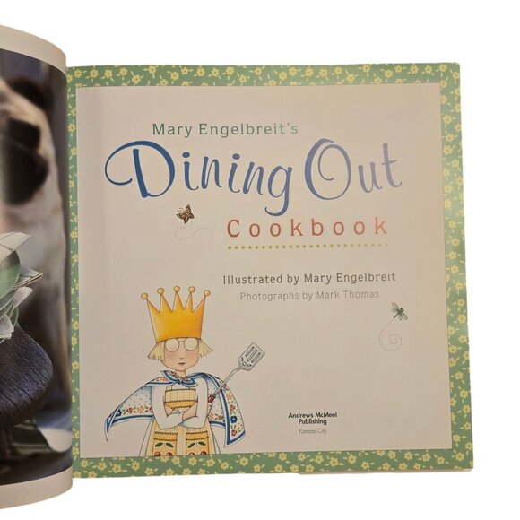 Mary Engelbreits Dining Out Cookbook 2001 Recipe Book Kitchen Collectible - Picture 4 of 16